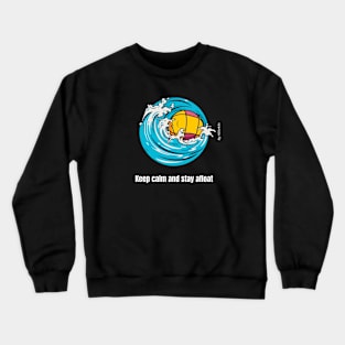 keep calm and stay afloat, waterpolo v2 Crewneck Sweatshirt